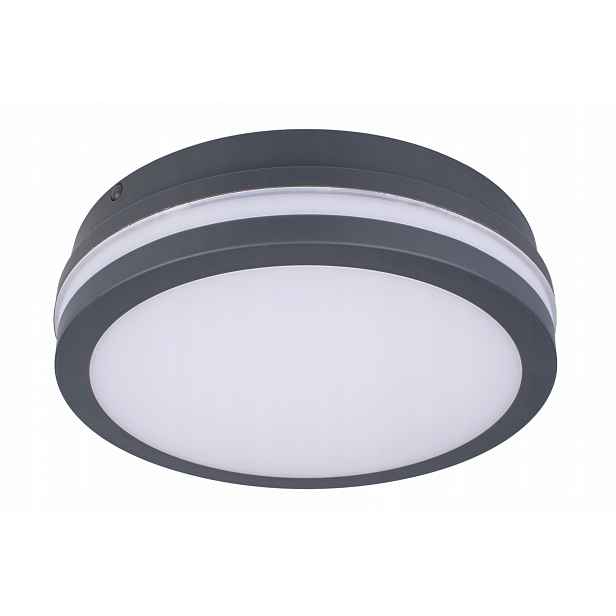 Stropní Svítidlo Led stropní svítidlo Beno 18W Neutrální 22 cm Grafit IP54 Kanlux