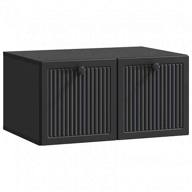 vidaXL Nástěnná TV skříň Černá 59,5 x 41 x 30 cm Kompozitní dřevo