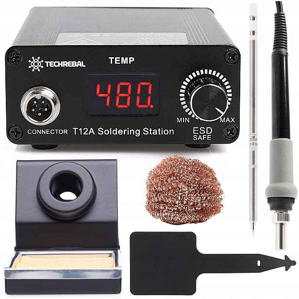 Pájecí Stanice Techrebal T12A 75W Čistič Silikonová Podložka Sada Hq