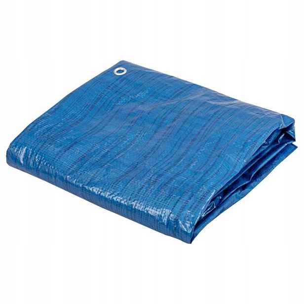 Oboustranná univerzální krycí plachta modrá 50 g/m2 6x8 m