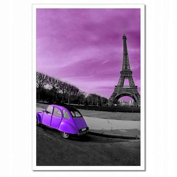 Plakáty v rámu 40x60 Fialový Citroen