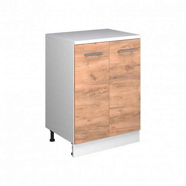 Vicco ROZŠIŘUJÍCÍ SKŘÍŇKA Rion, Zlatý mocný dub/Bílá, 60 x 46 cm bez šikminy se 2 dveřmi
