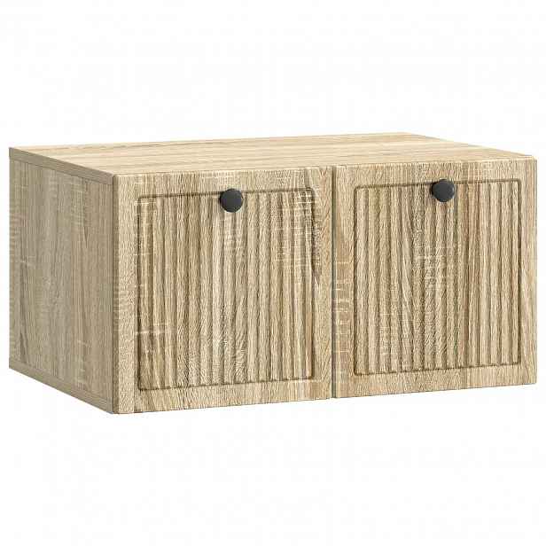 vidaXL Nástěnná TV skříň Dub sonoma 59,5 x 41 x 30 cm Kompozitní dřevo