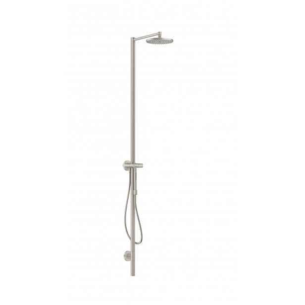 Axor Starck - Sprchový set s baterií, průměr 24 cm, 1 proud, vzhled nerezu 12670800