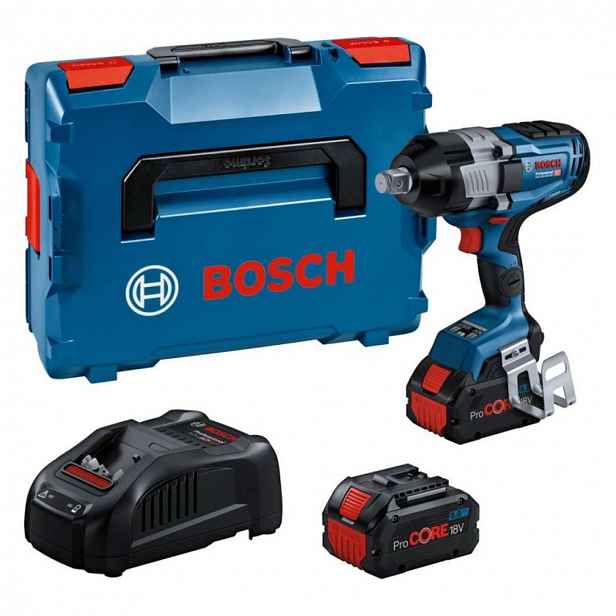 Bosch - 18V AKU rázový utahovák, 2x aku 8,0 Ah Li-Ion, nabíječka 06019M1002