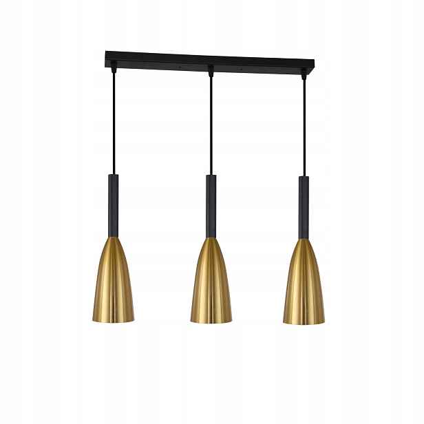 Černé zlaté závěsné svítidlo nad stůl, ostrůvek, bar, moderní Light Prestige