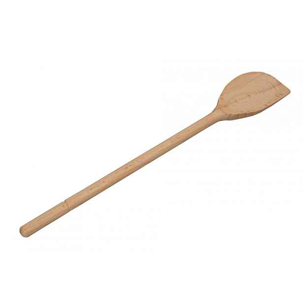 DŘEVOTVAR - Vařečka oválná s rohem 30cm dřevěná