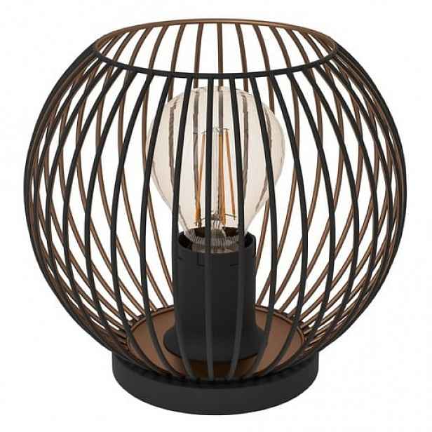 Eglo ALMANZORA stojací lampa černá, měděná ocel 901872