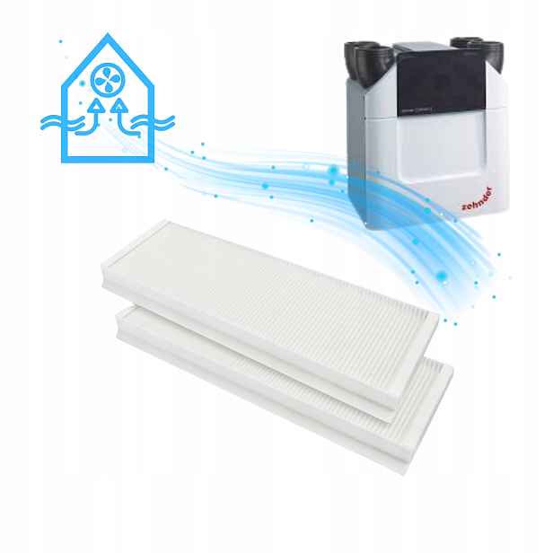Filtry G4 F7 pro Zehnder ComfoAir Q 350 450 600 Aeris Next Čistý vzduch