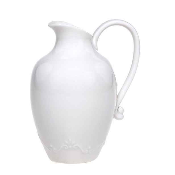 Porcelánový džbán s krajkou Provence lace - 17cm / 640 ml Chic Antique