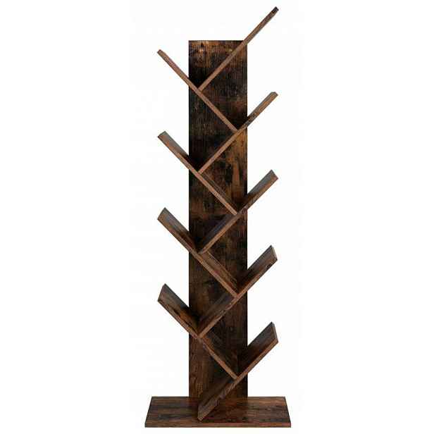 Regál, police do kanceláře, rustikální, 141,5 cm