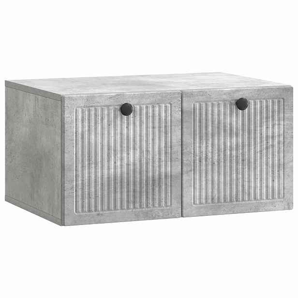 vidaXL Nástěnná TV skříň Nástěnný Betonově šedá 59,5 x 41 x 30 cm