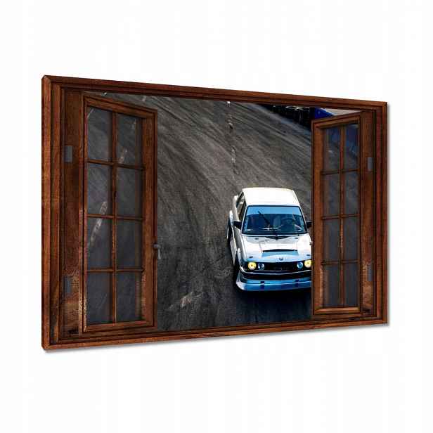 Obrazy 90x60 Bílé sportovní auto