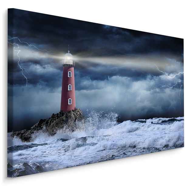 Plátno Mořská Bouře A Maják Varianta: 30x20