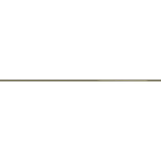 Listela Del Conca Espressione oro 0,5x50 cm mat 54ES00ORO