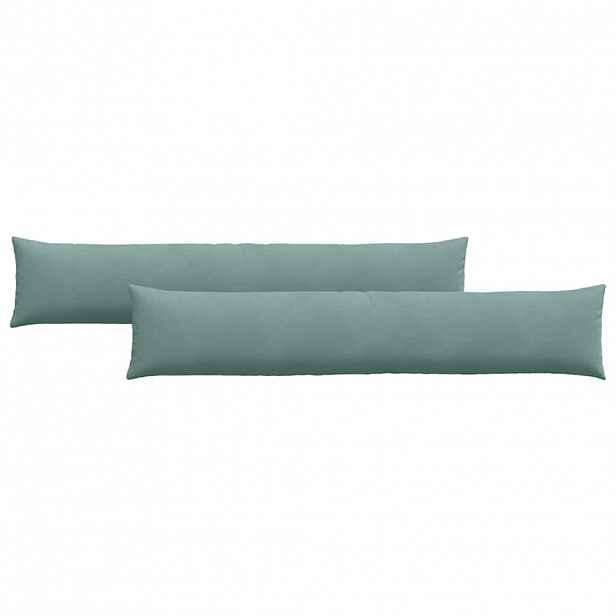 vidaXL Pohovkové polštáře 2 pcs Mořská zelená 200 x 40 cm