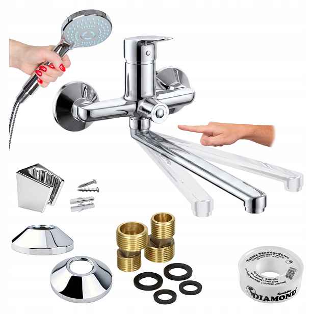 Baterie nástěnná baterie s přepínačem a sprchou Otra OTR-BWR-55328141