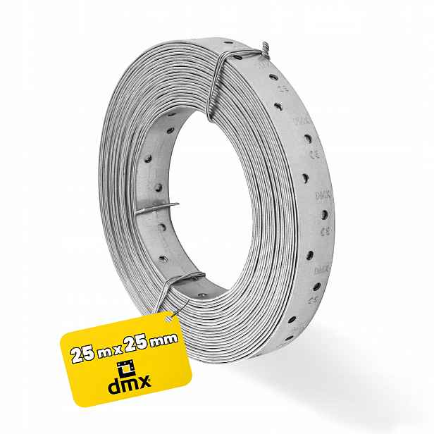 Montážní Páska 25x1,5x25 MM Tesařská Pozinkovaná TM1 x 25MB Ocelová