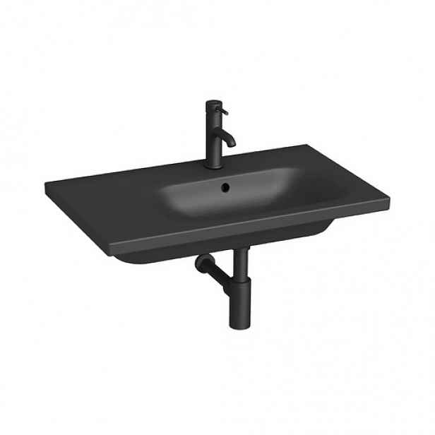 Umyvadlo Jika MIo-N 75x45 cm černá mat otvor pro baterii vpravo H8117117161041