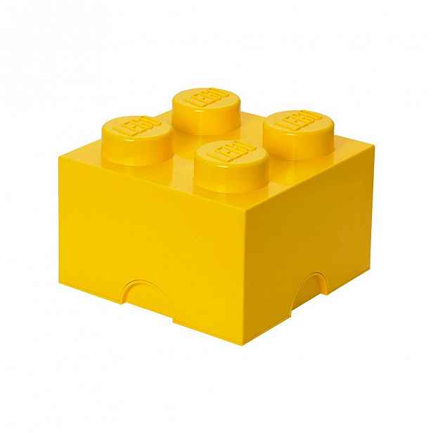 Žlutý úložný box čtverec LEGO®