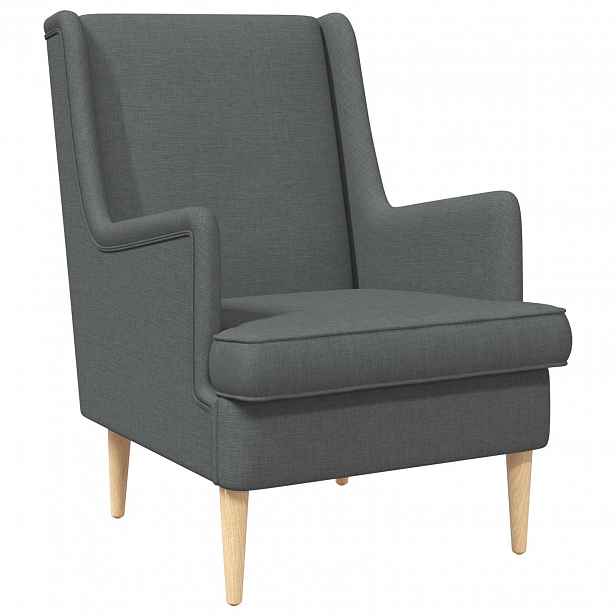 vidaXL křeslo Tmavě šedá Textil