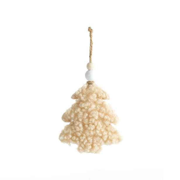 ArtFir Vánoční dekorace STROMEK 428B | béžová 16 x 8 cm