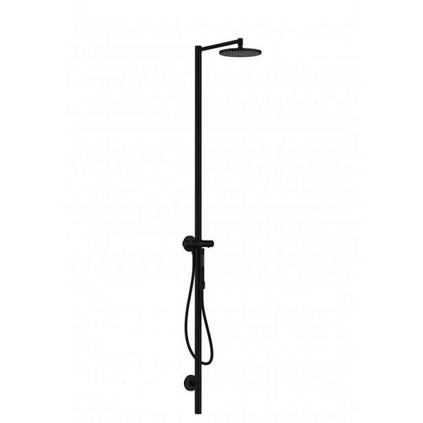 Axor Starck - Sprchový set s termostatem, průměr 24 cm, 1 proud, matná černá 12672670