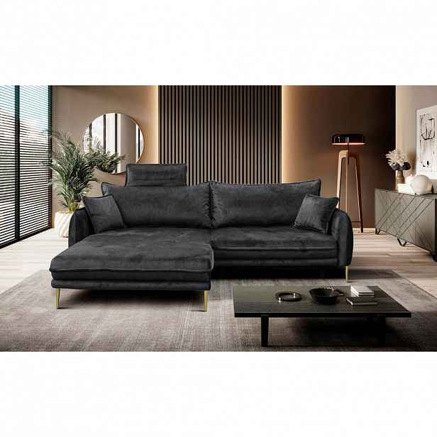 MID.YOU ROHOVÁ SEDAČKA, textil, antracitová
