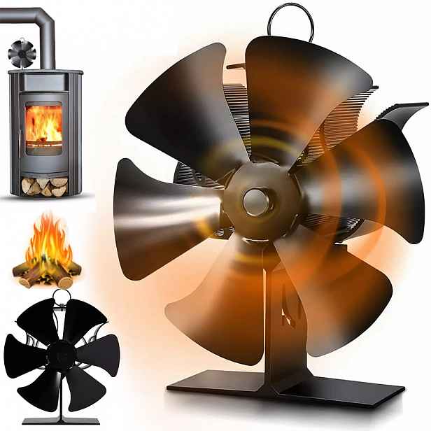 Termoelektrický Krbový Ventilátor Distributor Teplého Vzduchu, Silný