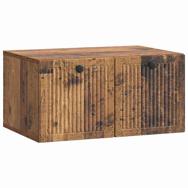 vidaXL Nástěnná TV skříň Nástěnný Staré dřevo 59,5 x 41 x 30 cm