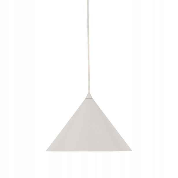Závěsná lustrová lampa do ložnice obývacího pokoje kovová, béžová, loft Cono M