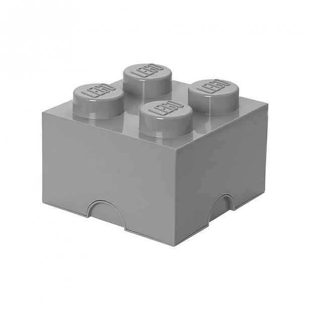 Šedý úložný box čtverec LEGO®