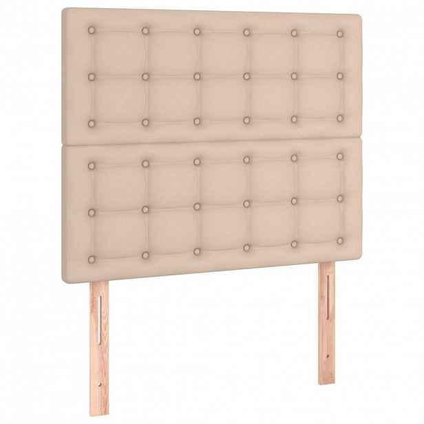 vidaXL Čelo postele Cappuccino 80x5x118/128 cm umělá kůže