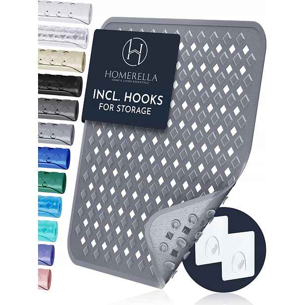 Prostiskluzová Podložka Do Sprchy A Vany 53X53 CM S Háčky Bez Bpa