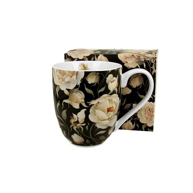 DUO  - Hrnek XXL ENGLISH ROSES BLACK