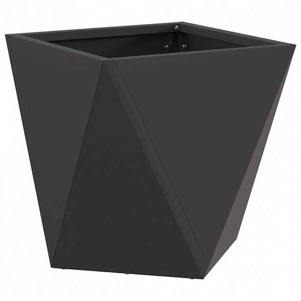 vidaXL Truhlík Černá 30 x 30 x 30 cm Ocel