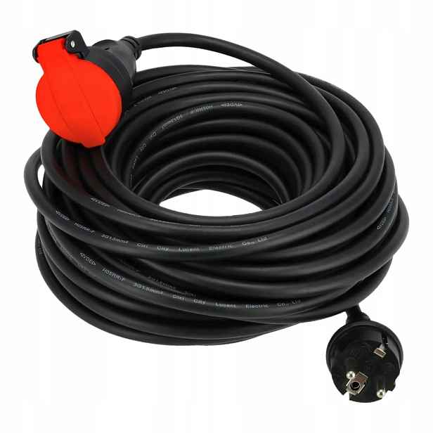 Prodlužovací Kabel gumový zahradní dílenský kabel 3x1,5 mm 40 m Schmith