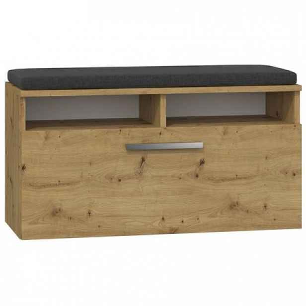 Velký botník se sedátkem RIVA dub artisan