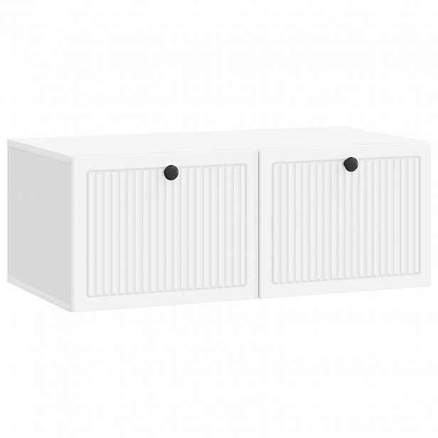 vidaXL Nástěnná TV skříň Bílá 78,5 x 41 x 30 cm Kompozitní dřevo