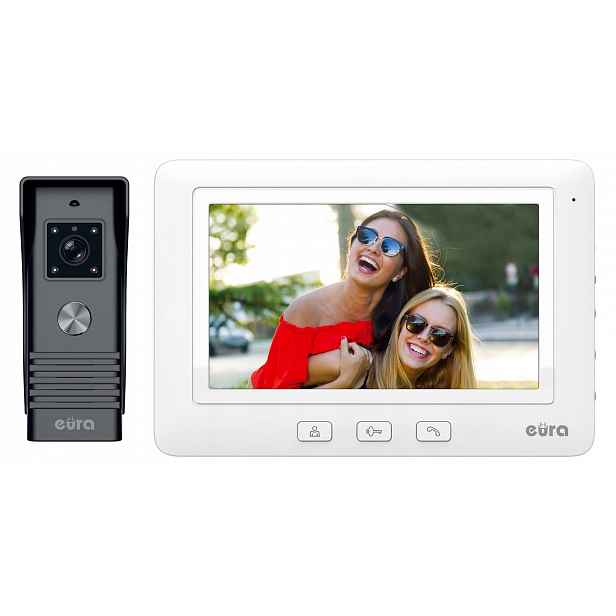 Videotelefon Videodomofon Eura Interkom 7'' Brána Eura VDP-45A3