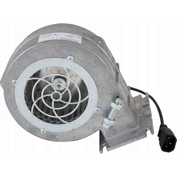 Ventilátor Dmychadla NWS-100 Pro Kotle Pece Škrticí Klapka Hliníková Zástrčka
