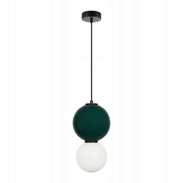 Stropní svítidlo Italux Pieve Led 6W Ø18 cm IP20 zeleno-bílá