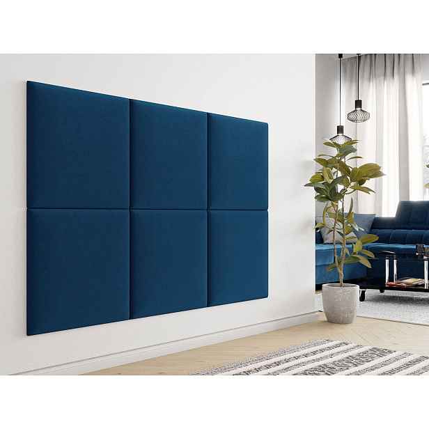 Čalouněný panel 60x60 PAG - modrý