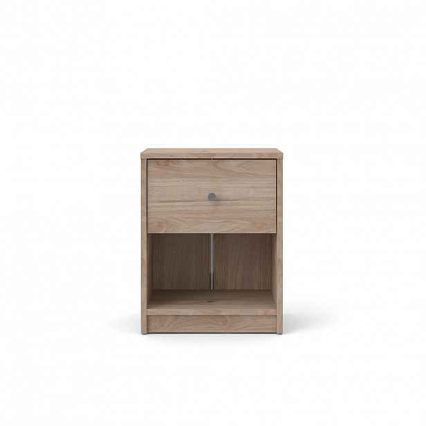 ebuy24 NOČNÍ stolek s 1 zásuvkou a 1 policí, šířka 37,9 cm - LISE