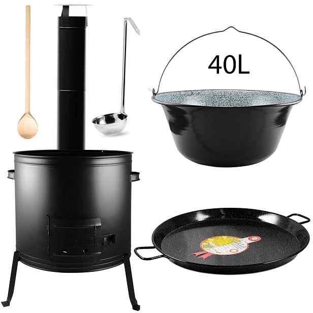 Perfect Home 40L Kotlíková souprava s 55cm pánví, 8ks, PL-Set-144
