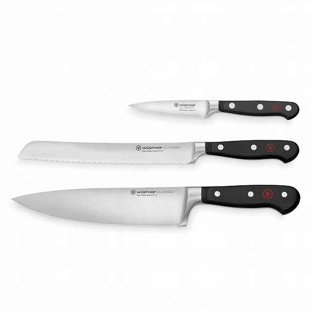 Sada Classic šéfkuchařský Nůž 20 cm, nůž na chléb 20 cm a nůž zeleniny 9 cm Wüsthof