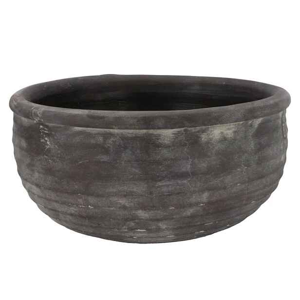 Šedá antik rustikální mísa Gamla - Ø 39*20 cm daan kromhout