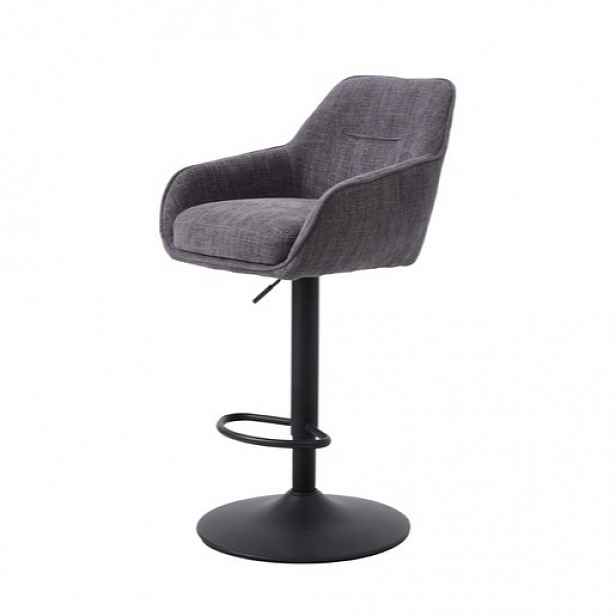 Unique-Furniture Avola barová židle šedá hladká látka 54850003