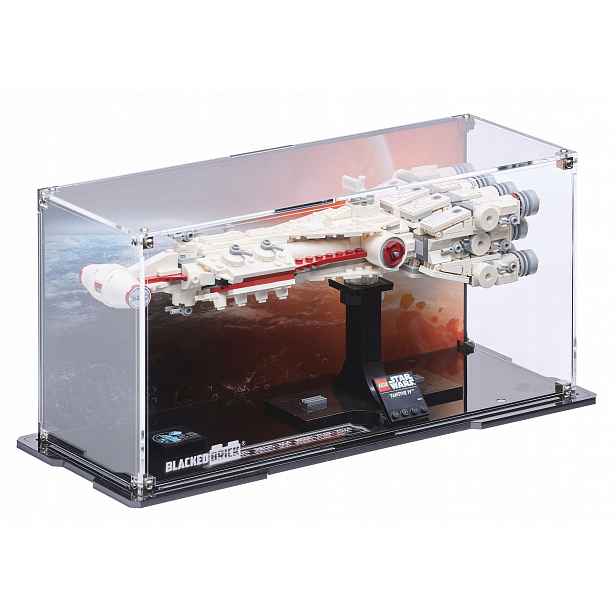 Vitrína s pozadím Blacked Brick pro Lego 75376 Star Wars Tantive IV