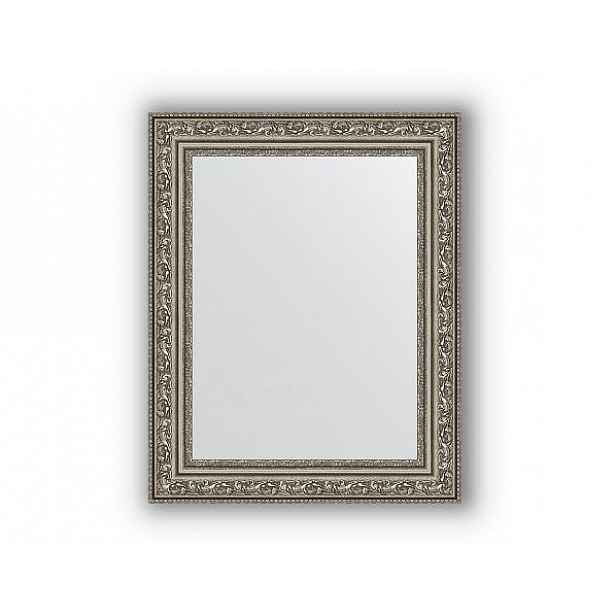 Zrcadlo v rámu, patinovaný stříbrný ornament 56 mm BY 3040 54x74 cm